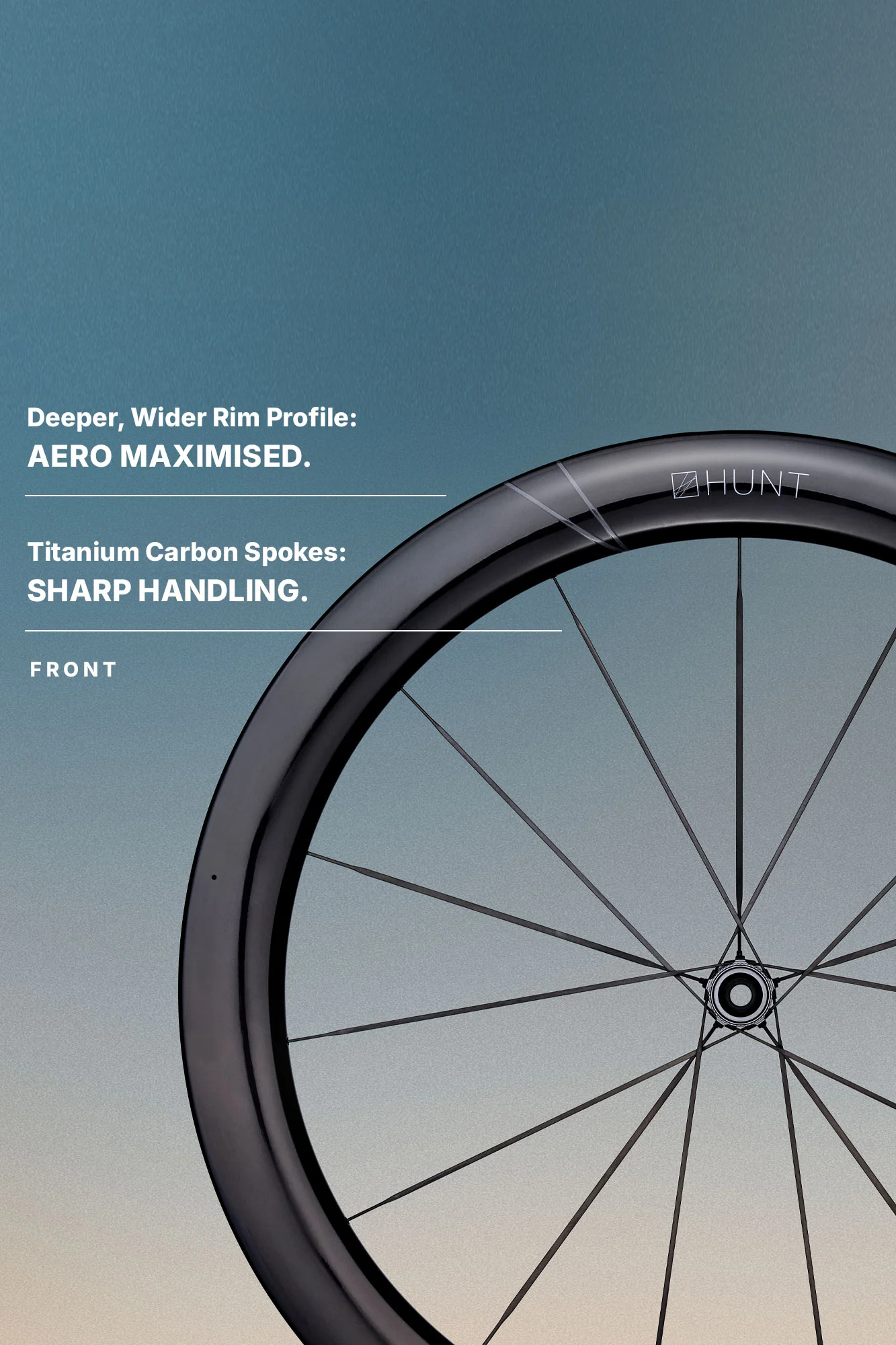 HUNT 5AM Limitless Ti_UD Carbon Spoke Wheelset - Image 4